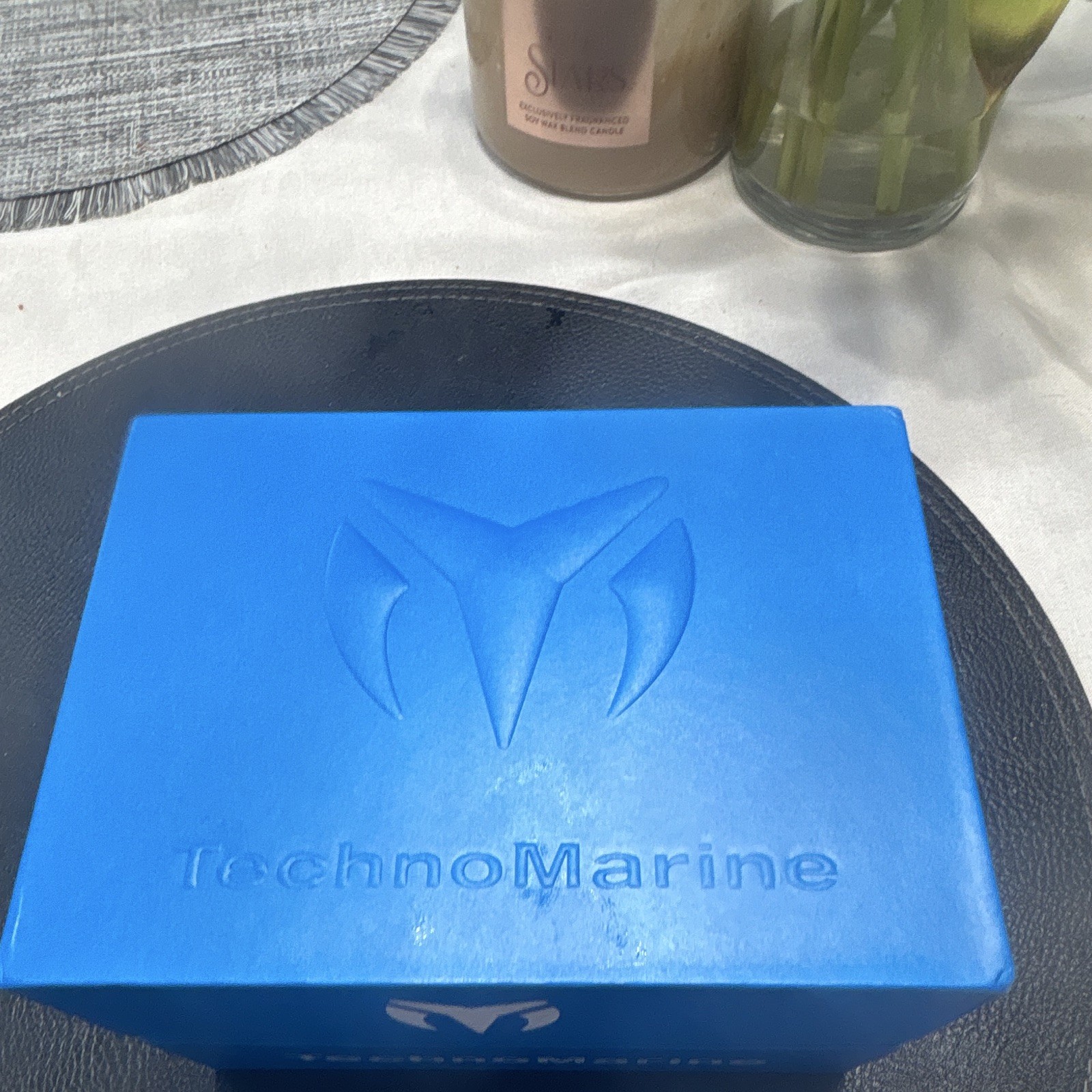 TechnoMarine Sport Chronograph Quartz 46mm Orange Silicone Strap 200m w/ Box
