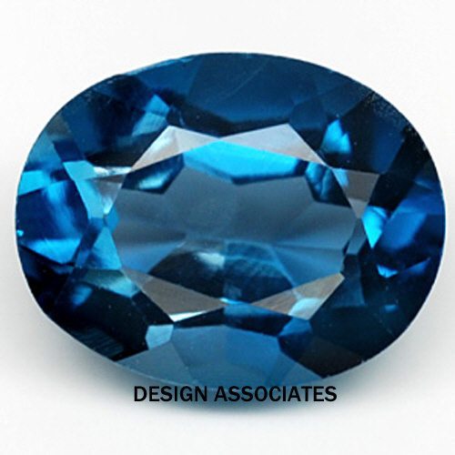 London Blue Topaz Natural 12×10 MM Oval Cut AAA