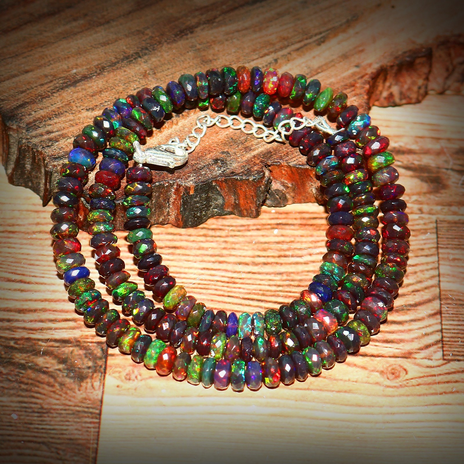 Top Quality Opal Beads Rondelle Opal Beads Genuine Opal Gift For Women 197