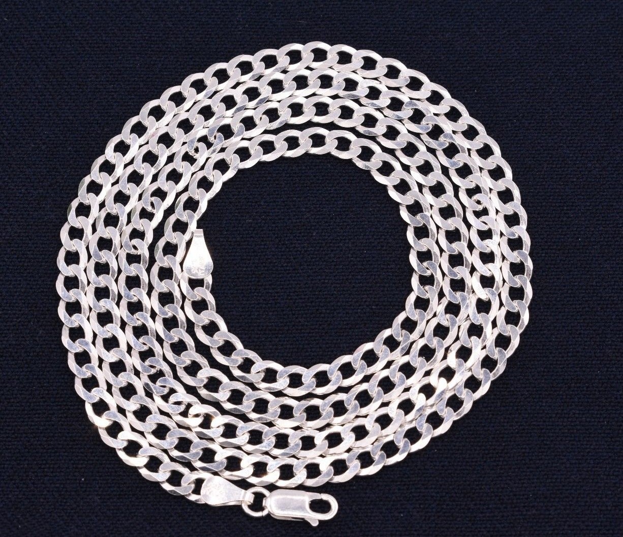 5mm Italian Miami Cuban Curb Link Chain Necklace Real Sterling Silver 925