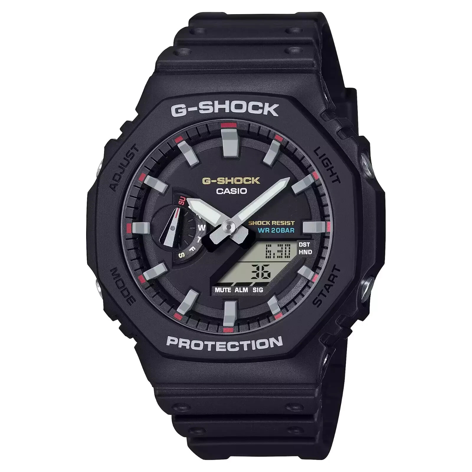 New Casio G-Shock GA2100RL-1A ANALOG-DIGITAL Iconic Styles 2100 Series