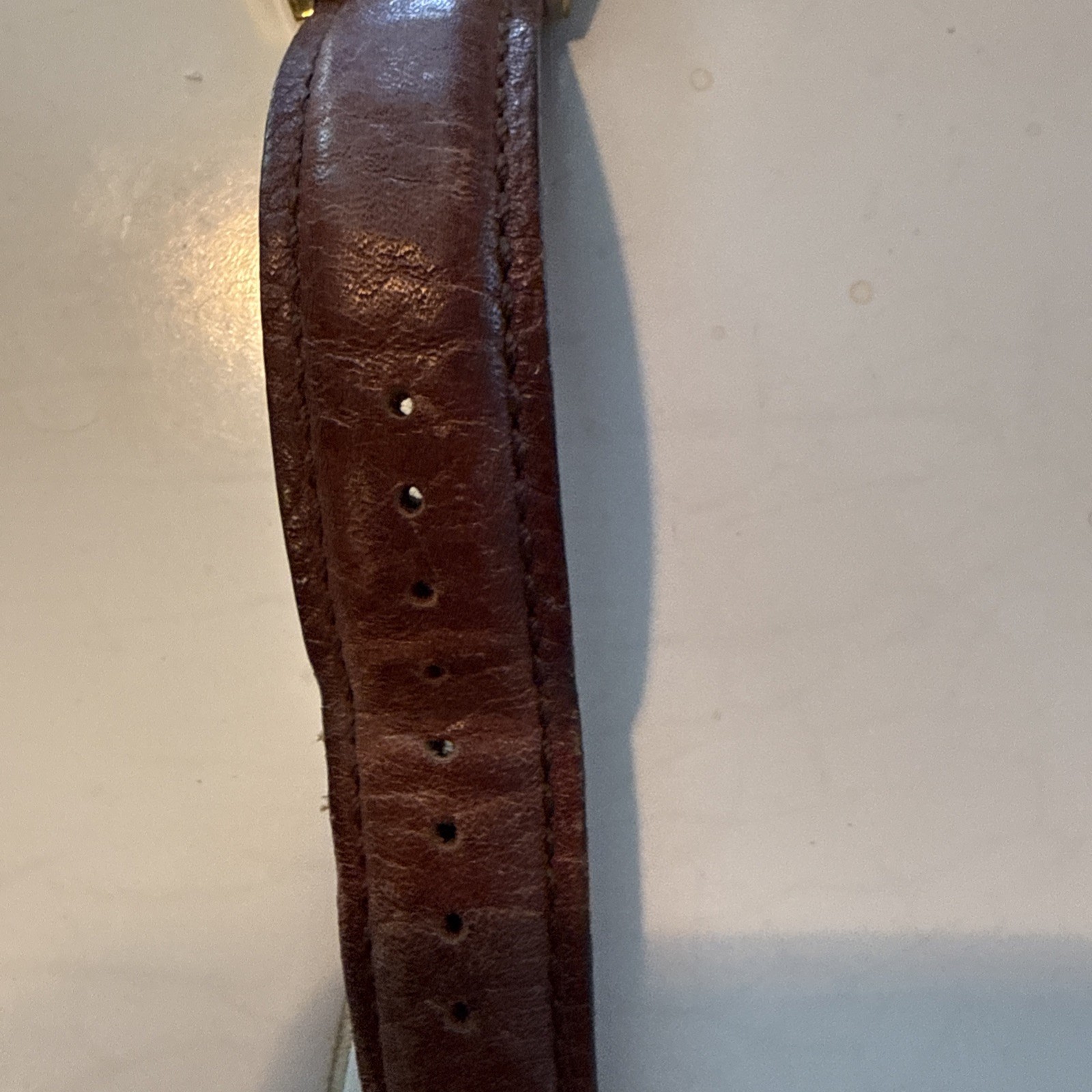 E Howard & Co Radio Controlled Atomic Watch Junghans Movement Gold Brown Leather