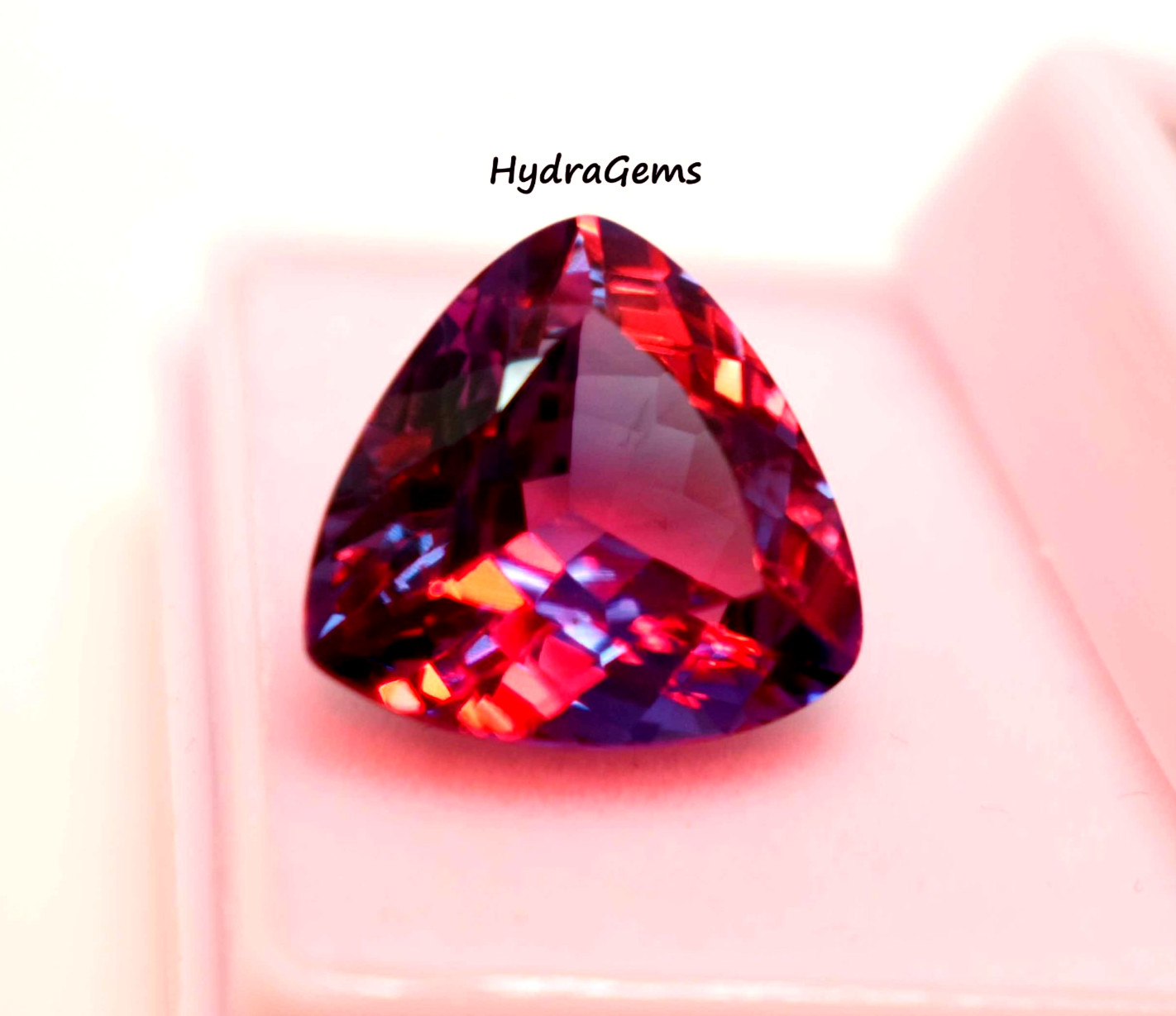 10.25Ct Trillion Cut Color Changing Alexandrite Natural Certified Loose Gemstone