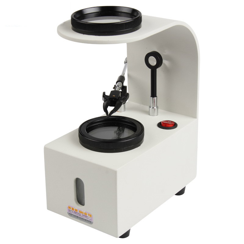 Tabletop Polariscope Desktop Magnifier Gem Identification Tool +Gem Clip NEW