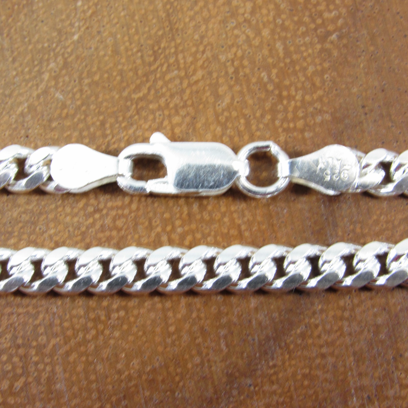 4.2MM Solid 925 Sterling Silver Men’s Italian MIAMI CUBAN Chain, Made in Italy