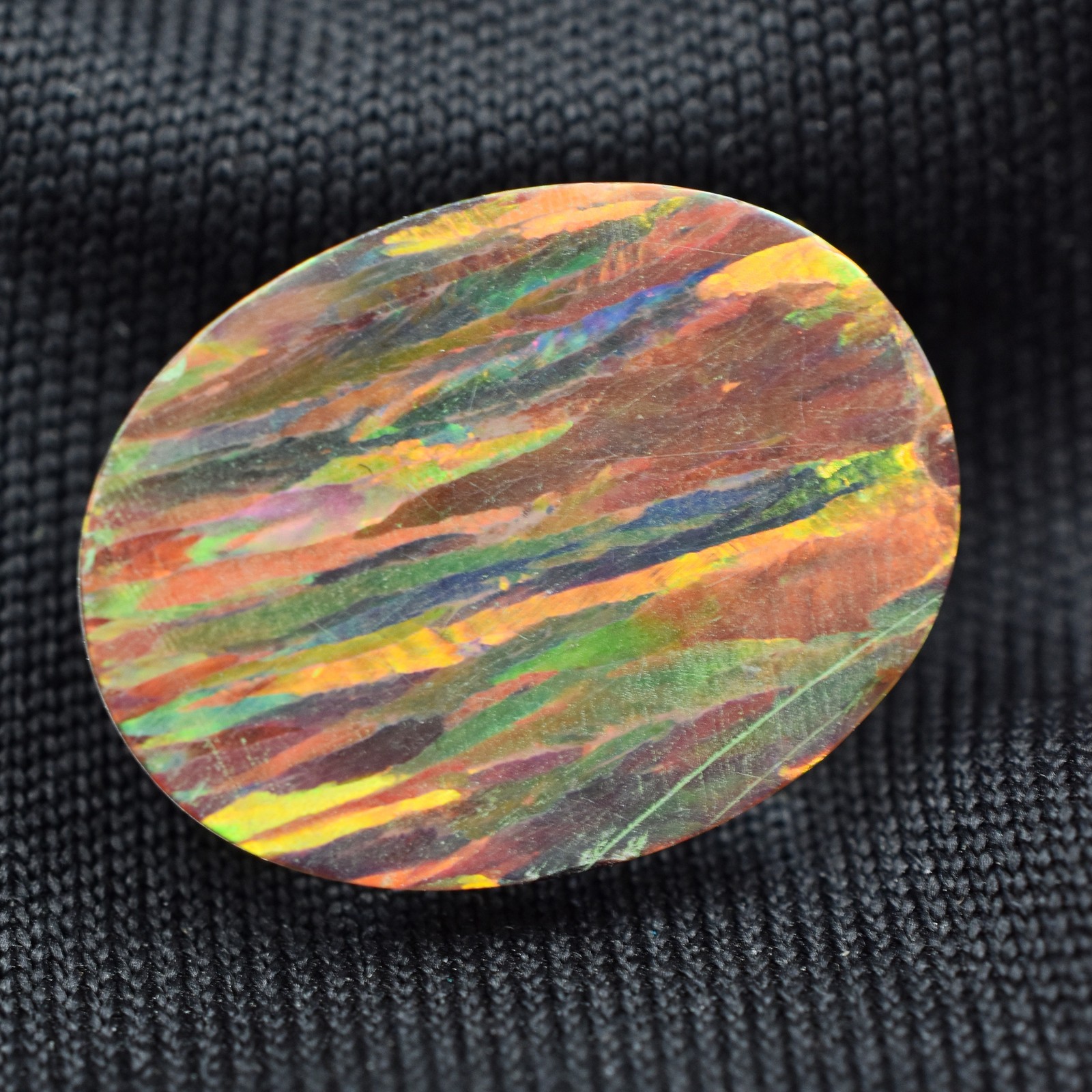 Boulder Opal Multi-Color 8.50 Ct Natural Oval Cut Loose Gemstone CERTIFIED