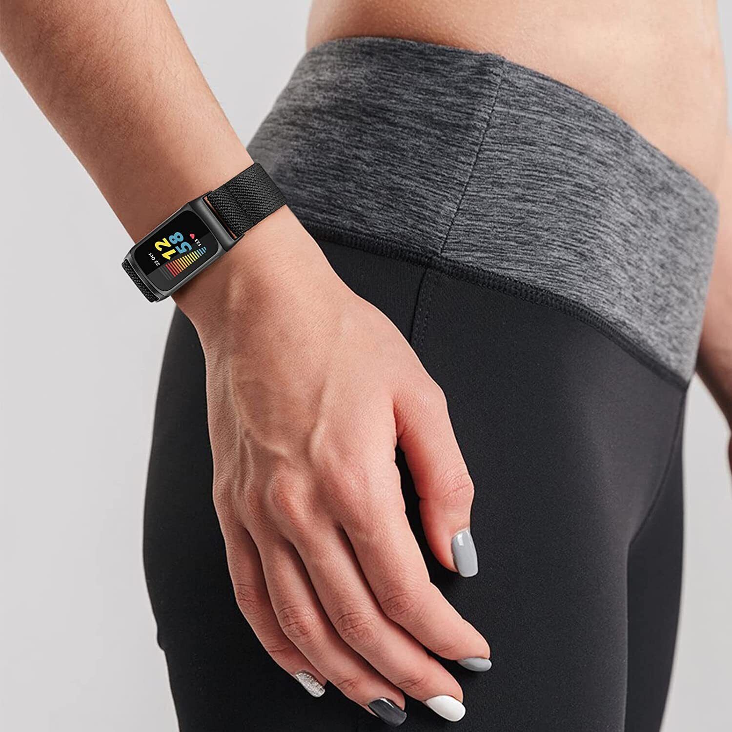 For Fitbit Charge 6 5 Sports Nylon Watch Band Wrist Strap Wristband Bracelet