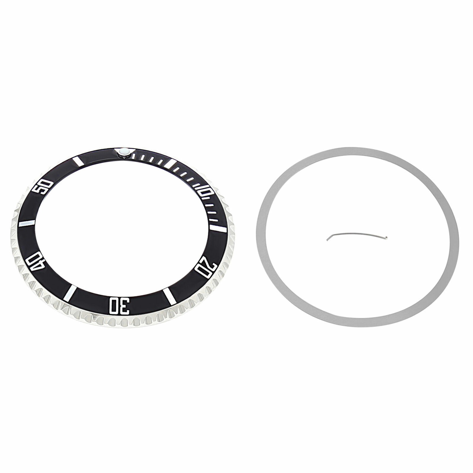 Bezel & Insert Rotating Kit For Rolex No Date Submariner 14060, 14060M Black