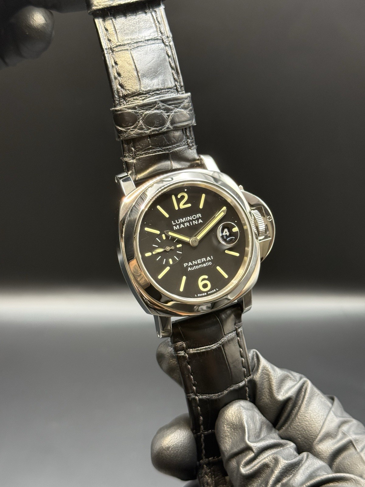 Panerai Luminor Marina Automatic 44mm Steel Mens Watch OP 6693 Naked Watch Only