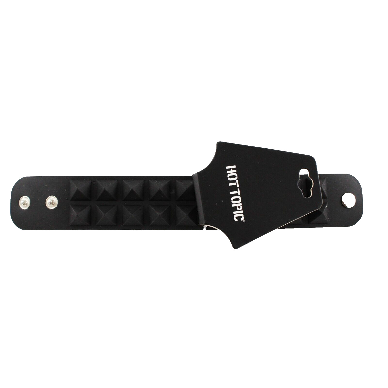 Hot Topic Silicone Rubber Wide Spike Bracelet #B2132