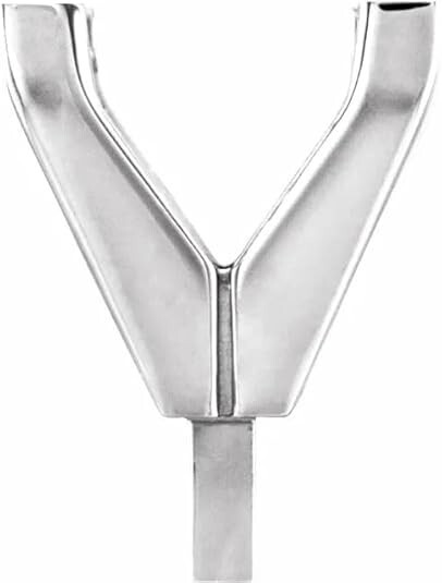 10k 14k 18k Gold Platinum or Silver Unset 3 mm Square V-Prong Peg Setting
