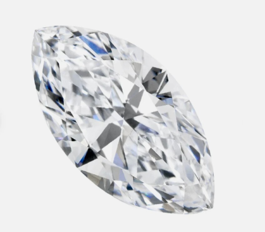 Certified Loose CVD Diamond Marquise Lab Grown 1 Pc D Color 3 x 5 mm IF Clarity