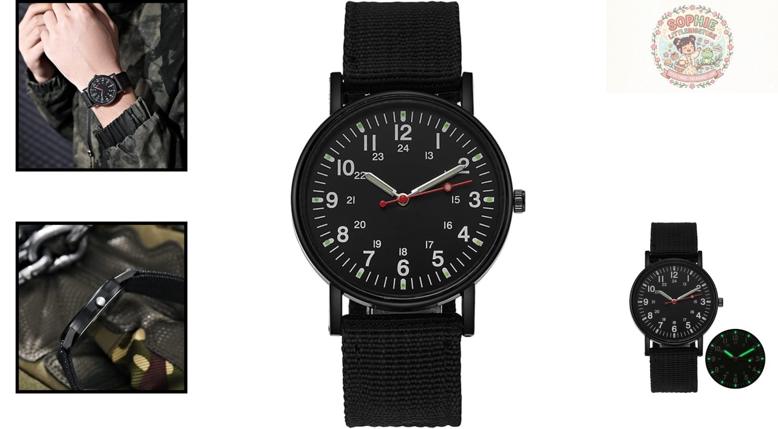 Stylish Unisex Luminous Quartz Watch with Durable Nylon Strap for Every Occasion