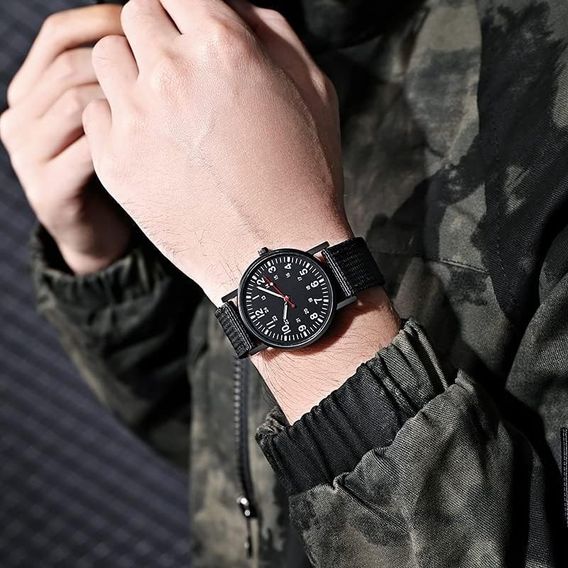 Stylish Unisex Luminous Quartz Watch with Durable Nylon Strap for Every Occasion