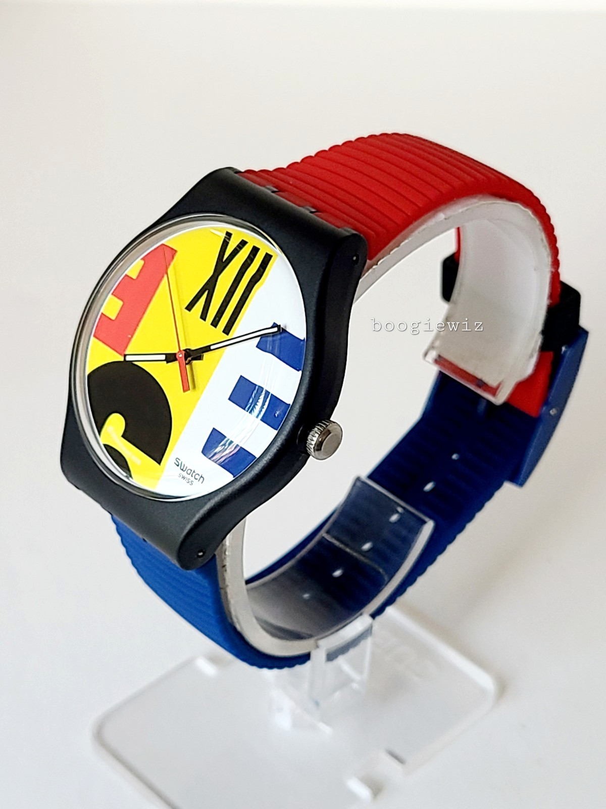 SWATCH SWISS MADE SUOB171 REVIVAL 9 TO 6 MODEL WATCH REMAKE OF 6 TO 9 NEW IN BOX