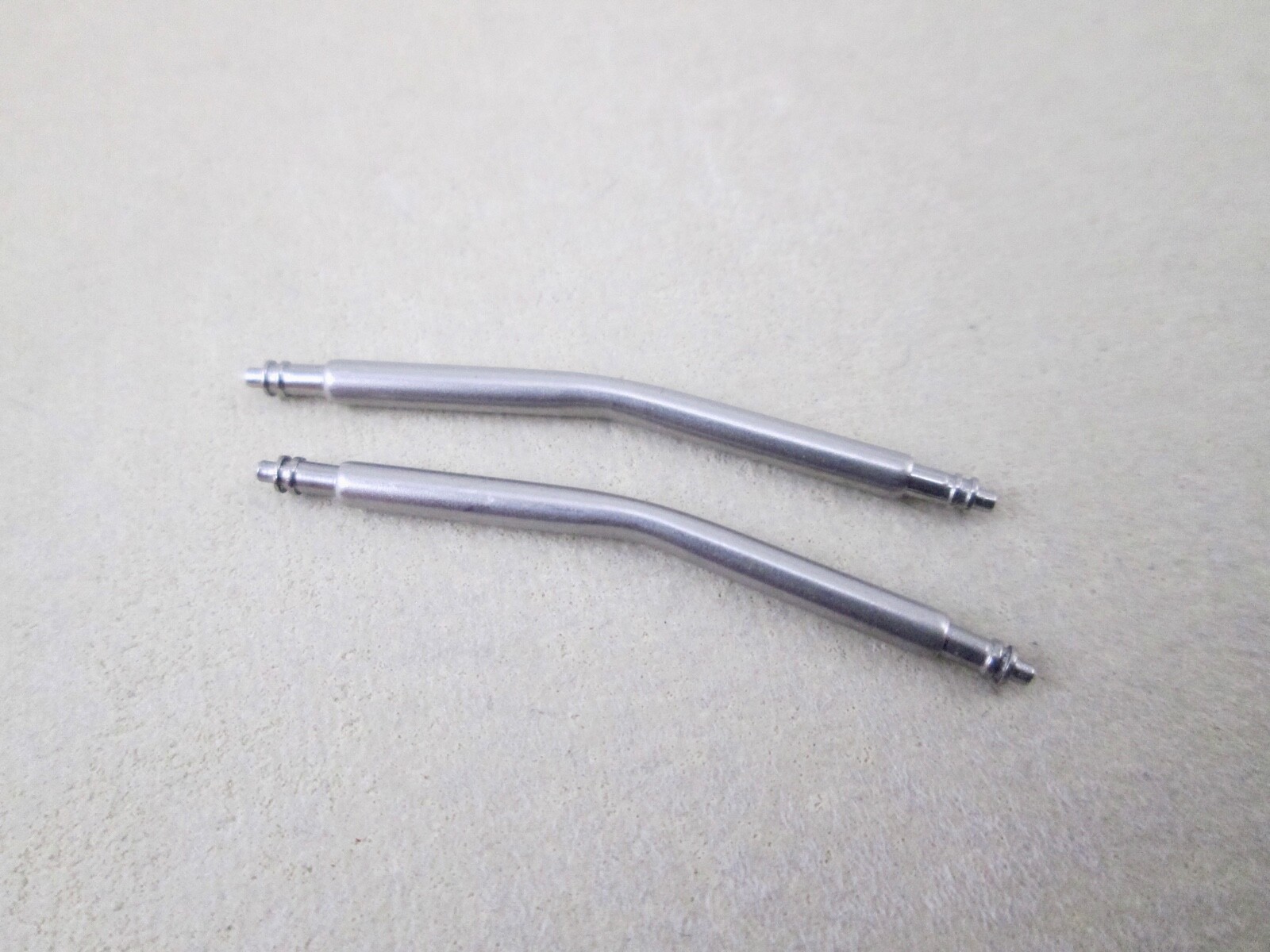 20mm lug size curved watch band pins, spring bars, 1.8mm thick X 2 pins
