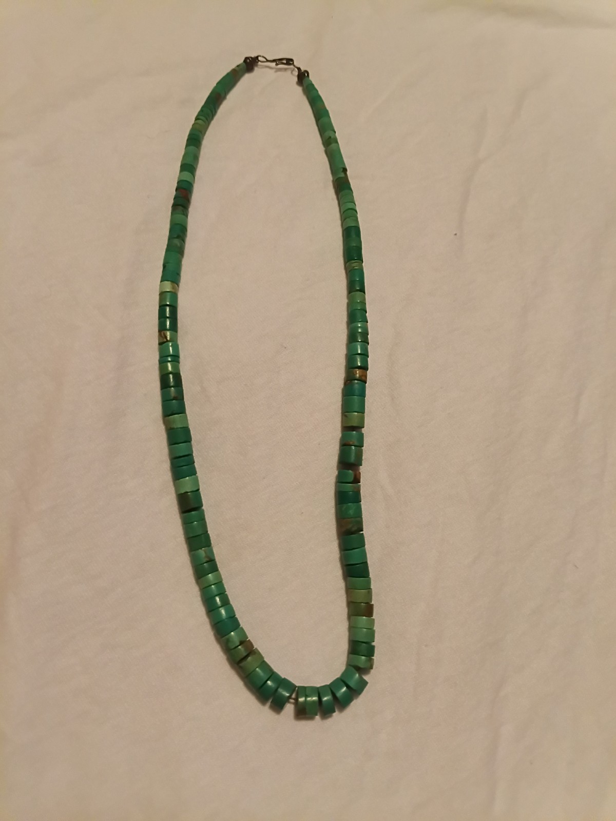 Vintage Native American Turquoise Heishi 20” Necklace
