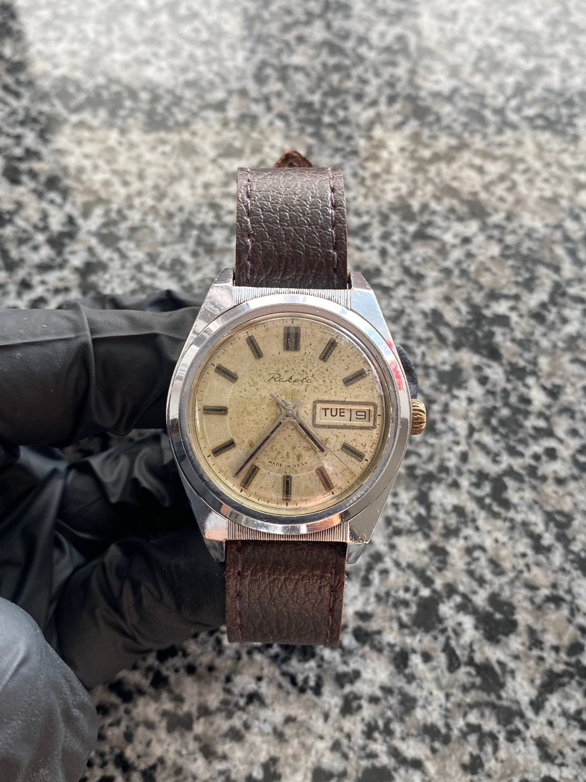 Vintage Raketa watch Soviet USSR Mechanical Wristwach 2628.H Rare