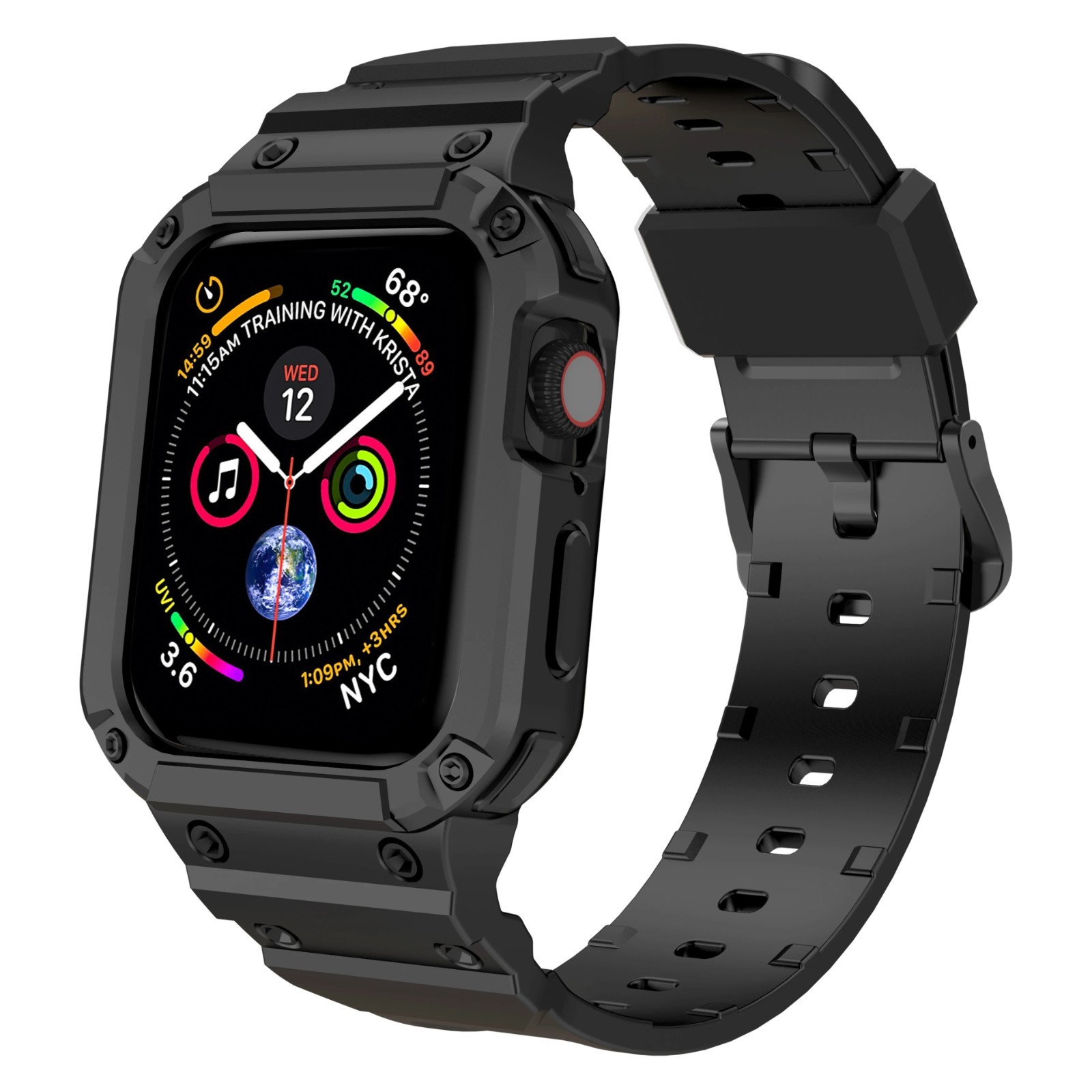 Rugged Apple Watch Band Bumper Case Cover Strap Iwatch SE 9 8 7 6 5 4 3 2