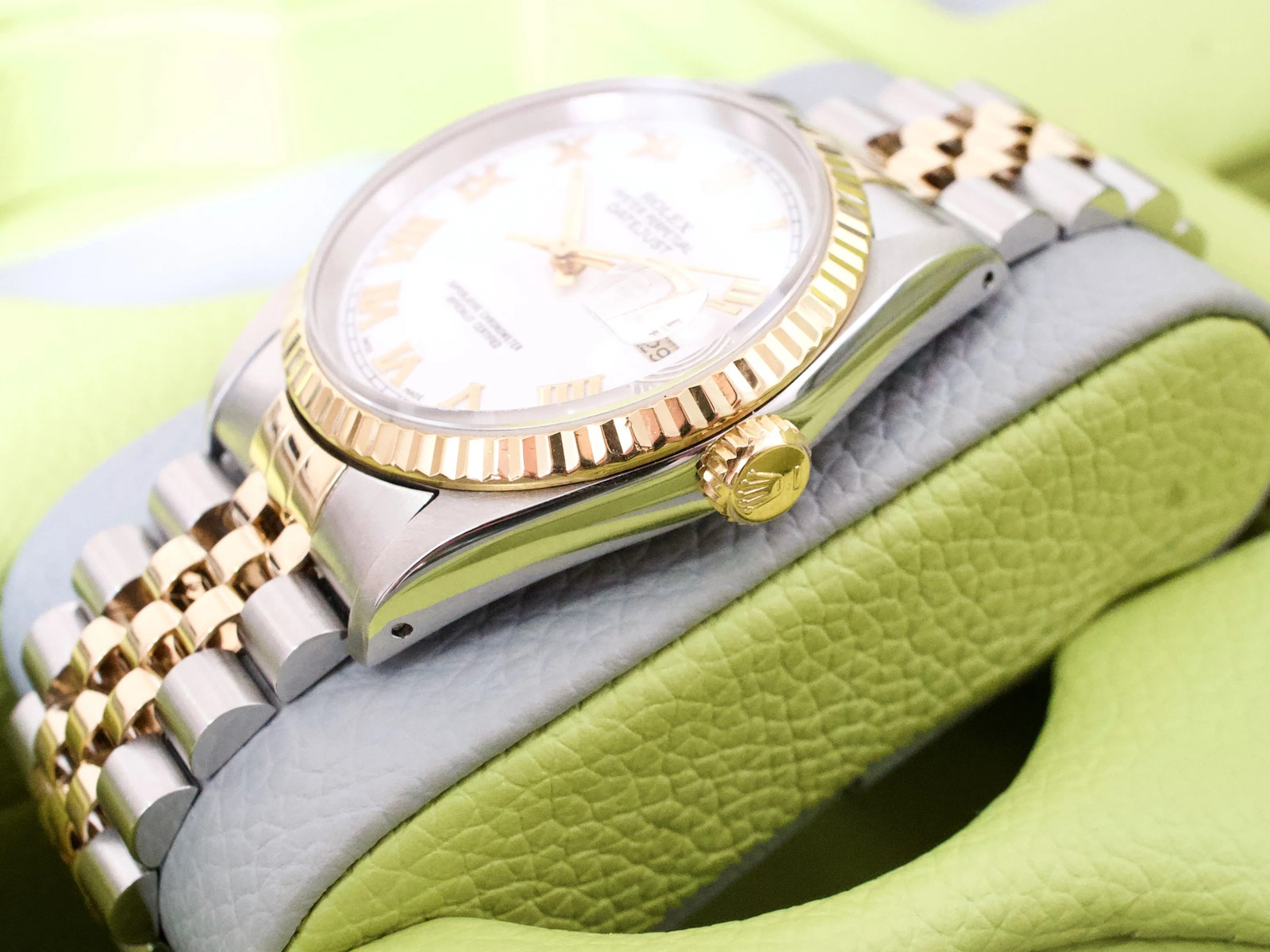 Rolex Datejust 16233 36MM Automatic Serviced Two-Tone 18k Yellow Gold Bezel