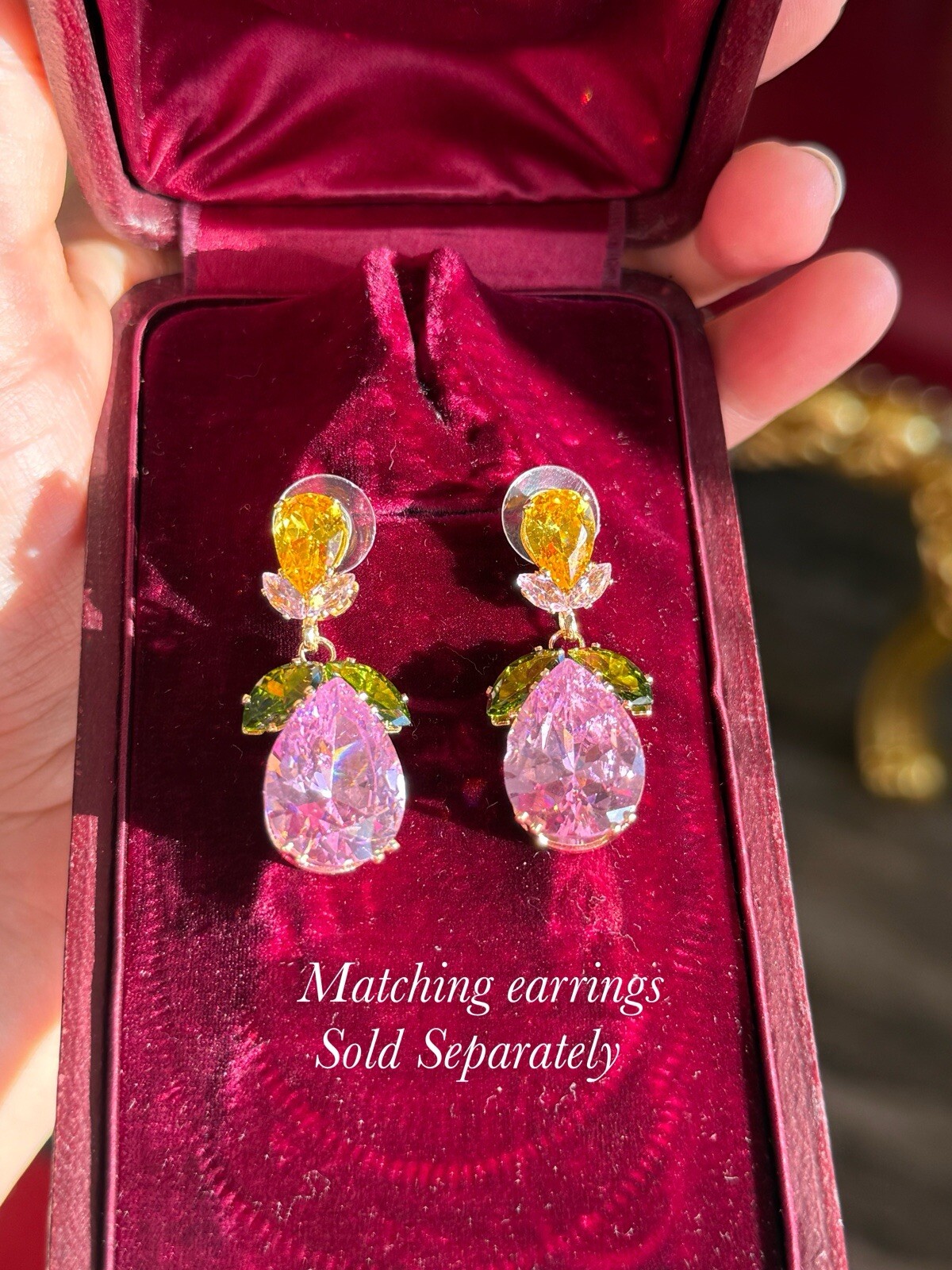 Summer Multicolour Gemstone Necklace Jewelry Luxury Gift For Her, Comes With Box