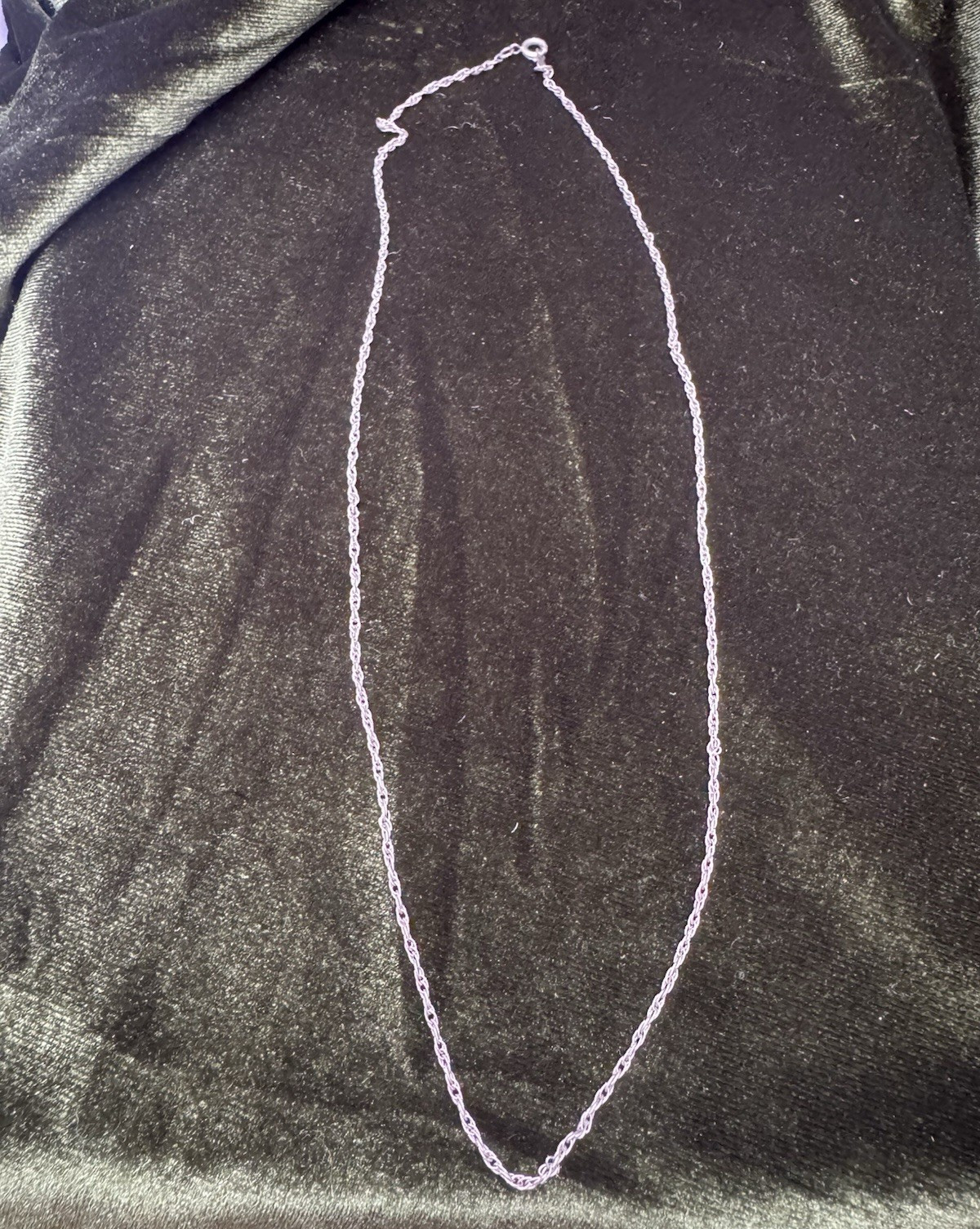 Sterling Cable Chain Necklace 18” Spring Ring Clasp Signed ELKA
