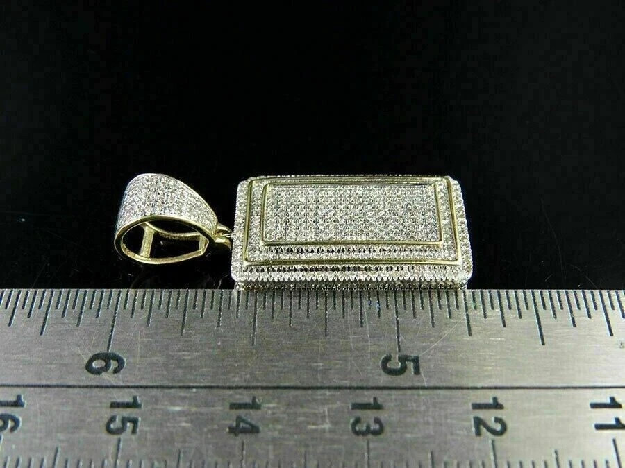2.00 Ct Round Cut Diamond VVS1/D Pendant With Free Chain 14K Yellow Gold Finish