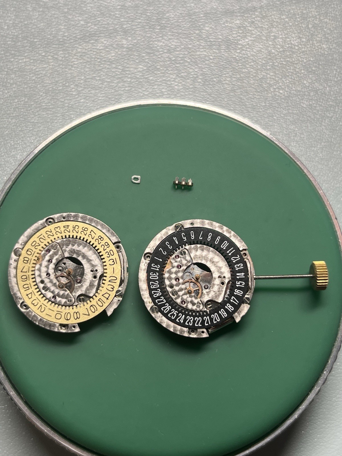 Two Partial Piaget 30P Quartz Watch Movements 15j Used In Polo And Dancer Models