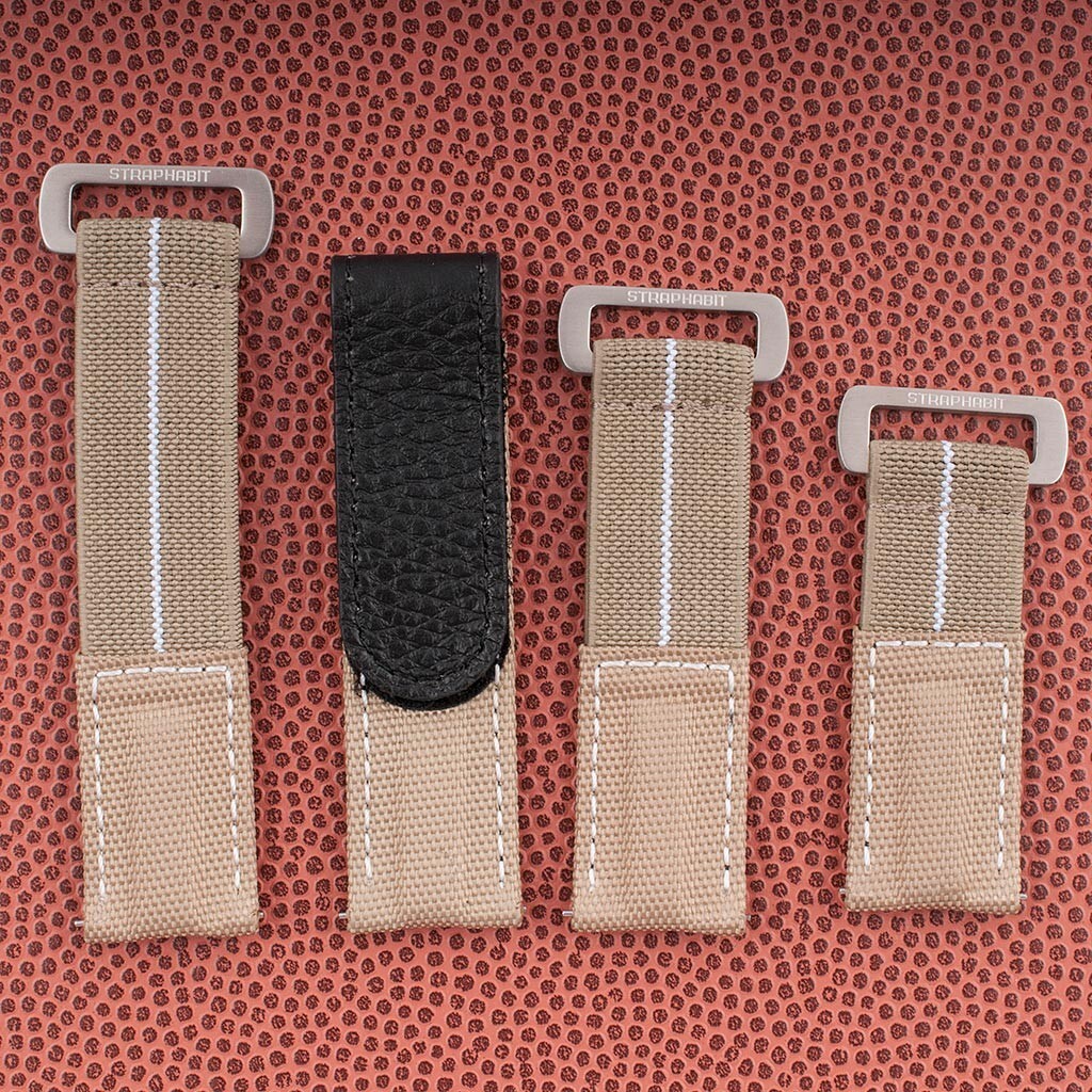 Hook and Loop Elastic Parachute Watch Strap Band Nylon Replacement Seiko Citizen