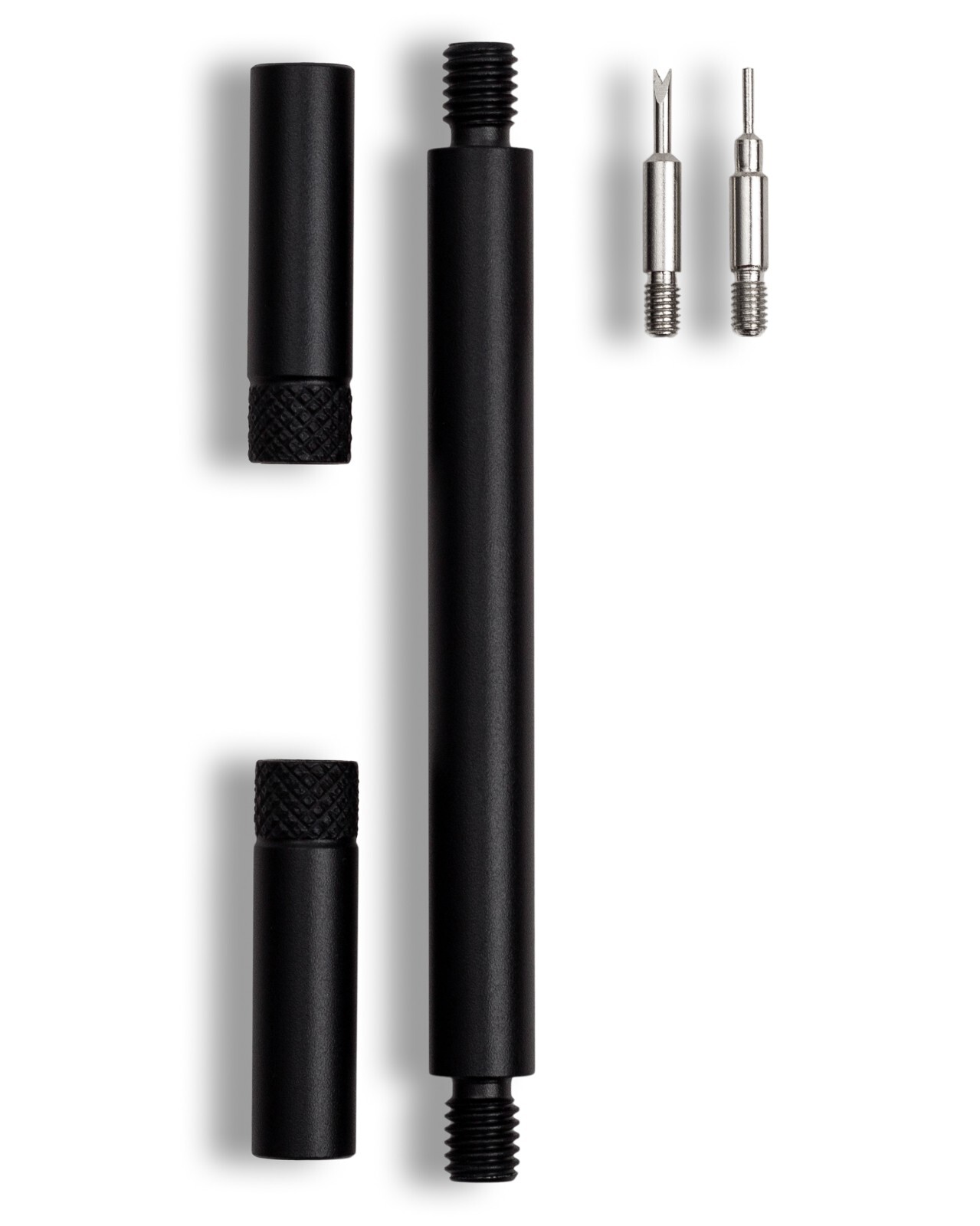 Black Spring Bar Travel Tool | EDC Watch Pin Removal Kit | Fork Pin Ends