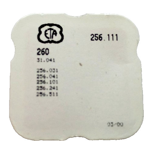 ETA 256.111 Minute Wheel watch part 260/1312 SEE INTERCHANGE LIST IN DESCRIPTION
