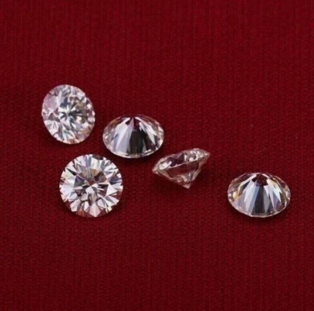 IF Clarity Loose CVD Diamond 0.20 Ct Lab Grown 2.10 mm Round 5 Pcs Lot Certified