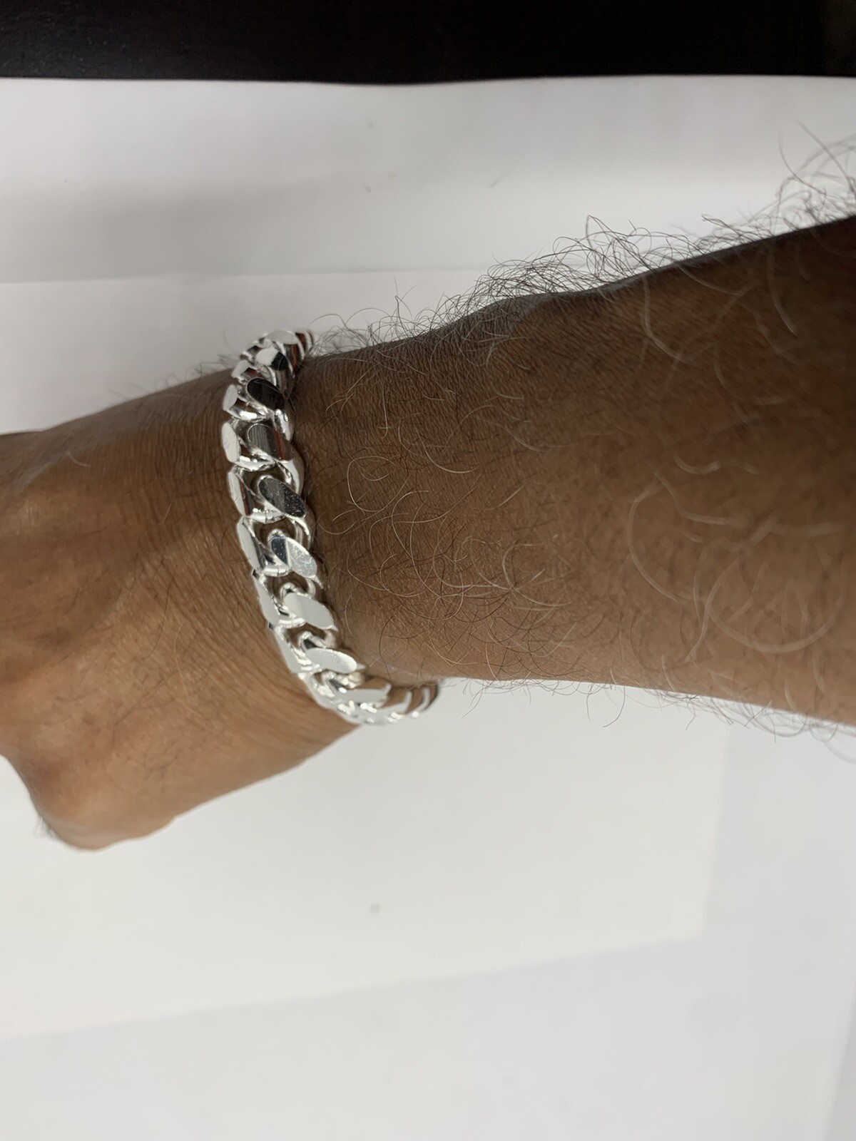 Hand Polished 13mm Solid 925 Silver Miami Cuban Link Men’s Bracelet 8″ 9″ Italy