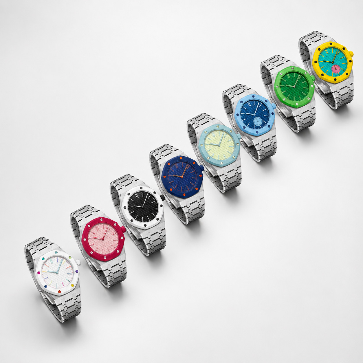 Stainless Steel Case Bracelet for ROYAL POP SWATCH x AP Pocket Watch