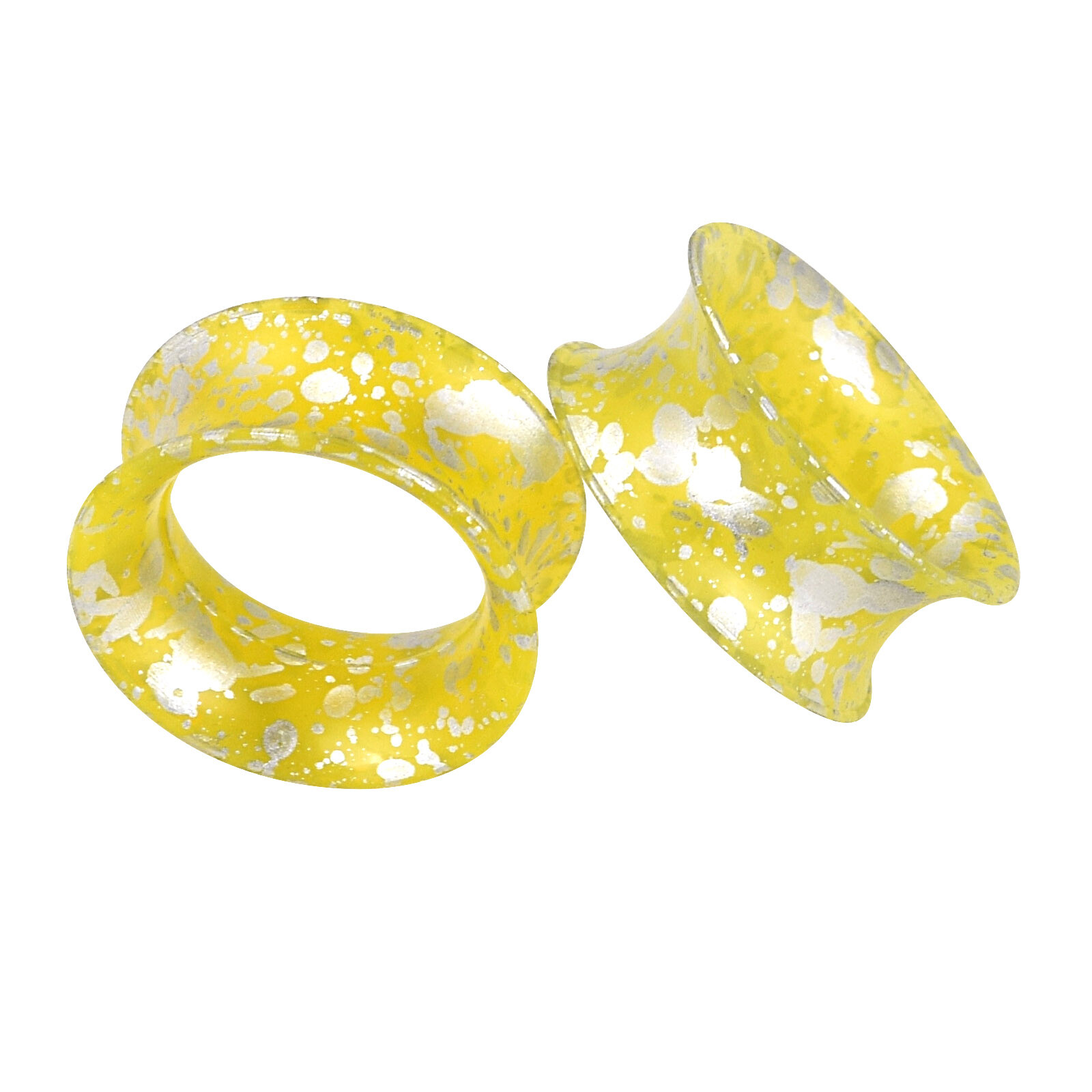 2pcs Soft Thin Silicone Ear Plugs Tunnels Ear Gauges Flexible Earlets 2g-3/4”