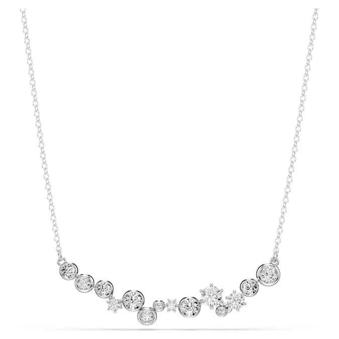 Swarovski Constella Necklaces Mixed cut, white, rhodium plated