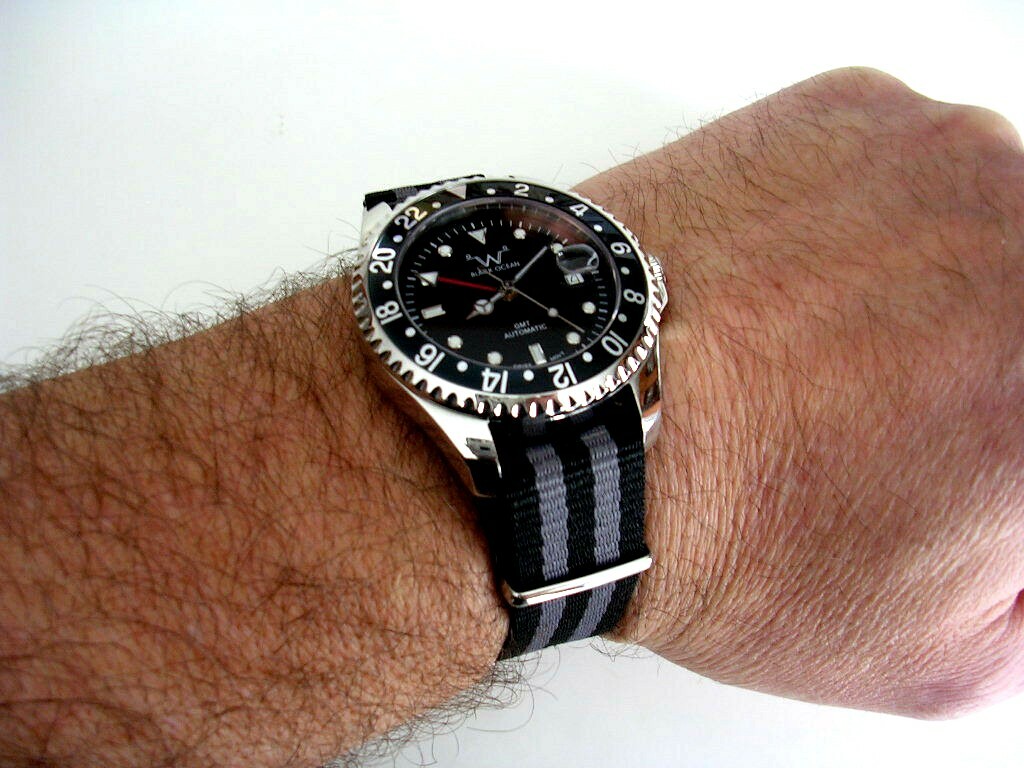 22mm NATO G10 ® strap Premium nylon Smart watch band Military RAF bond IW SUISSE