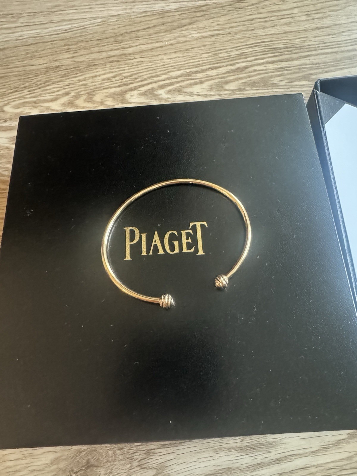Piaget 18K Rose Gold Open Possession Bangle Bracelet
