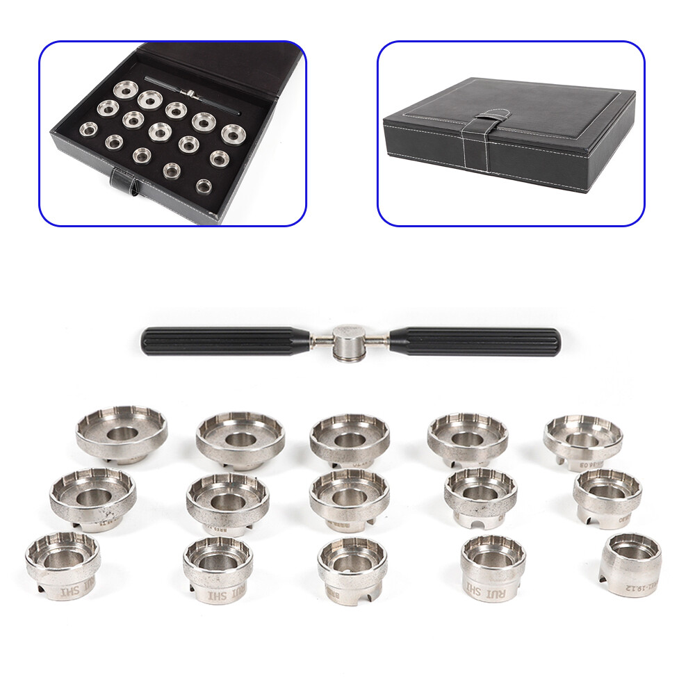 15 Dies Watch Back Case Opener Set for Breitling Removal Tool Kit NEW FREE EXPRE