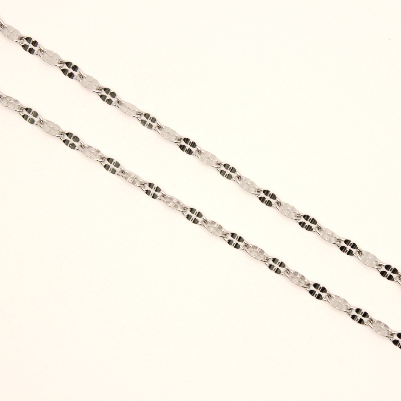 Stainless Steel Miniature Coffee Bean Chain Necklace 2.5mm, Sizes 16-24 Inches