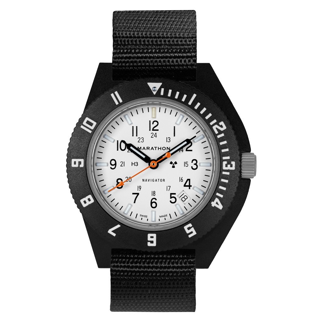 Marathon Navigator x Islander Ltd Edition # 38/250 WHITE Dial BLUE/ORANGE tubes