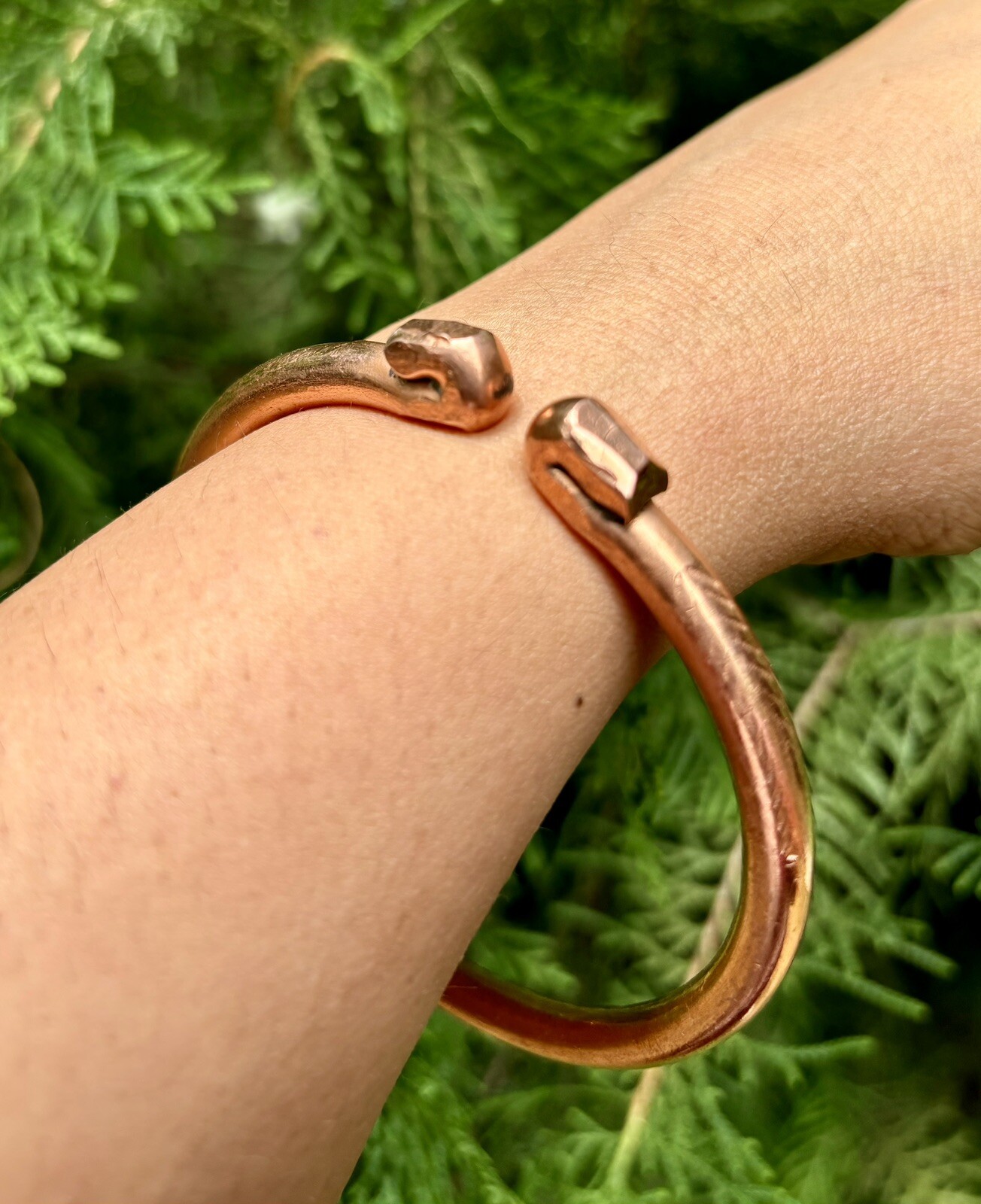 1Pc Pure Copper Mens Healing Bangle, Cuff, Bracelet, Jewelry, Spiritual, 57 gram
