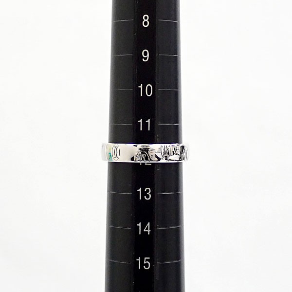 CARTIER ring happy Birthday K18 white gold #52 Logo metal only Used 908631