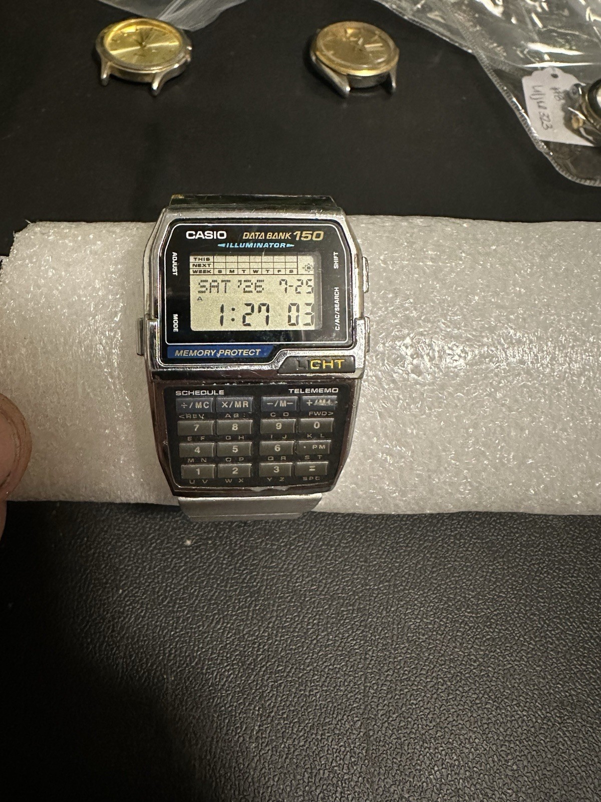 Vintage CASIO Calculator Data Bank 150 DBC-1500 LCD Digital Watch