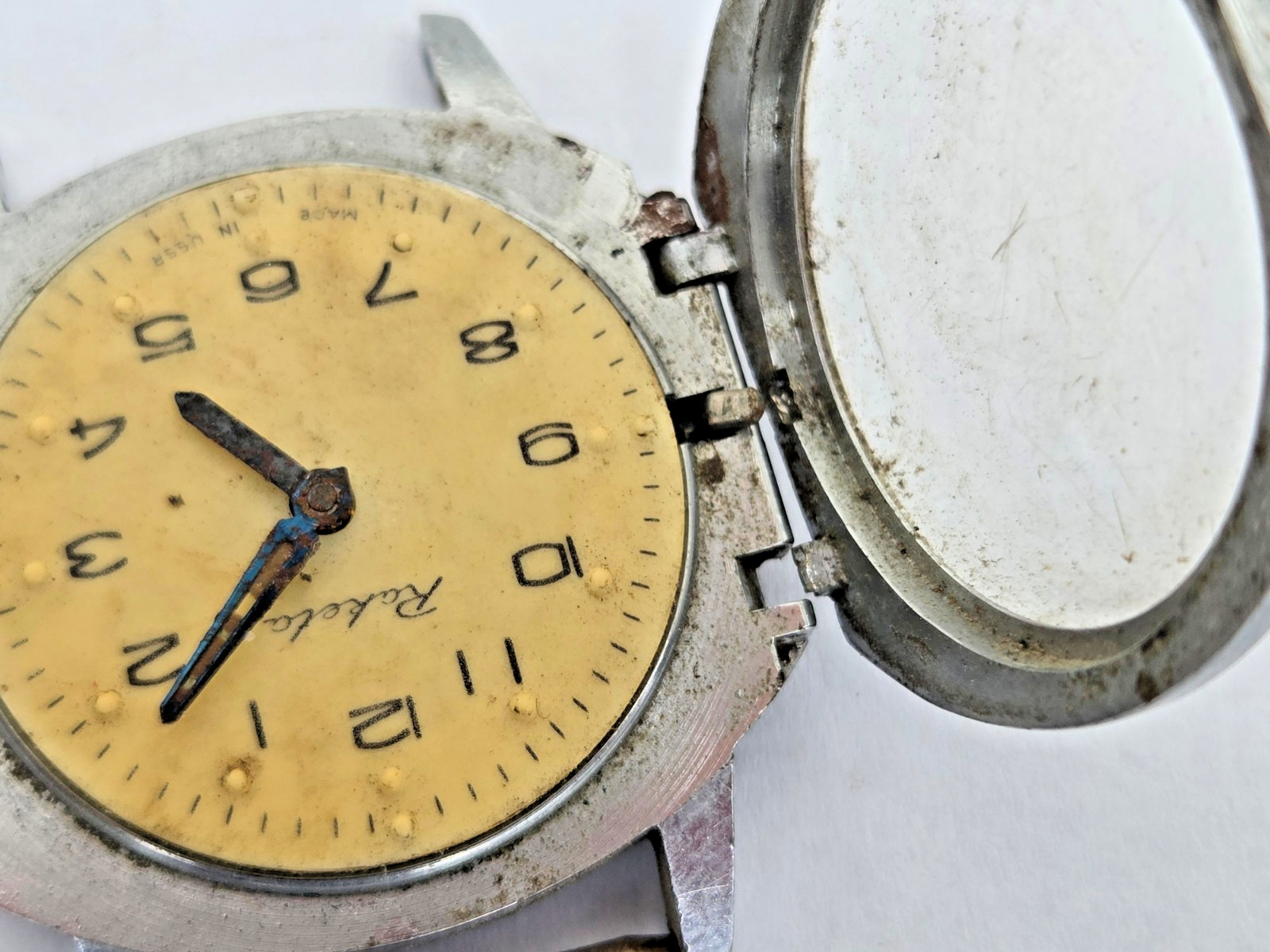 Russian Soviet Watch Raketa Rocket For The Blind Not working for parts US Seller
