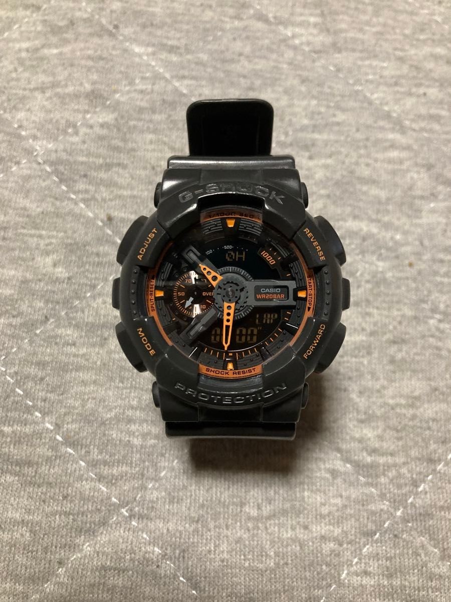 Casio G Shock CASIO G SHOCK Watch GA 110TS 1A4DR Matte Gray Orange Overseas Mode