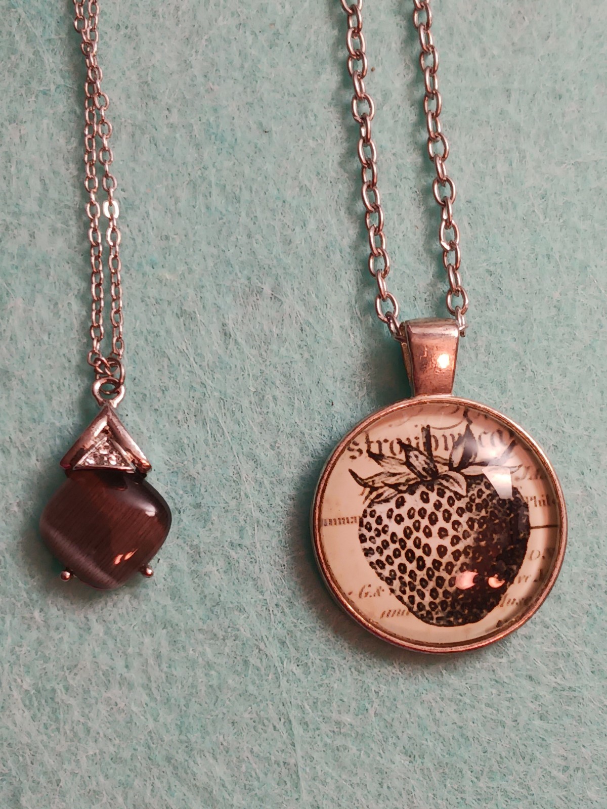 Salvaged Grey-toned Necklaces, Very Good Condition