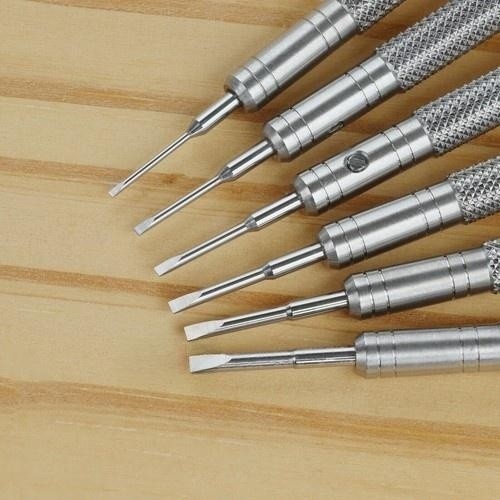 V-Blade Screwdriver Set for Rolex Watch Bracelet 0.8-1.8mm Watchmaker Tool-