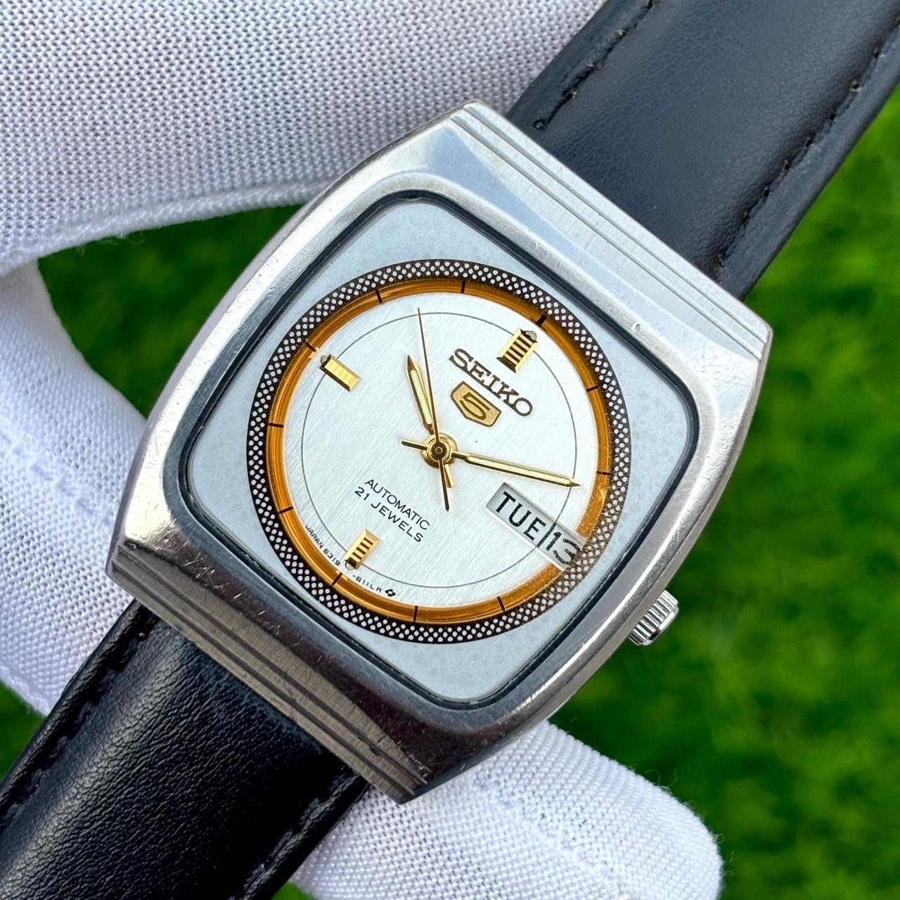 Vintage Seiko 5 Dress Formal Automatic Japan Made Men’s Watch 6319-6080