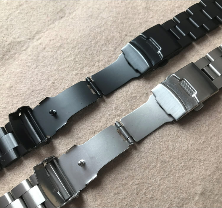 High Quality Solid Stainless Steel Watch Strap Band curved end 19/20/21/22/23mm